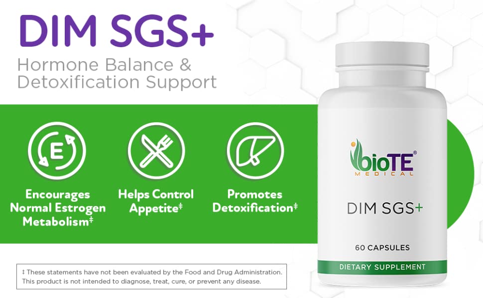 BioTE DIM SGS+ - 60 Capsules - ePothex