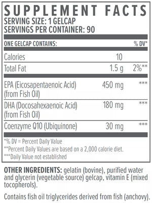 Biote Omega-3 + CoQ10 - Heart & Brain Support - 90 Gelcaps - ePothex