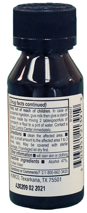 Humco Iodine Tincture Mild 2% - 1 oz - ePothex