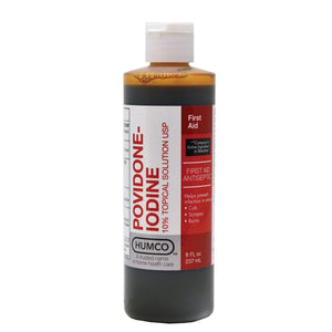 Humco Povidone Iodine 10% Topical Solution - 16 oz - ePothex