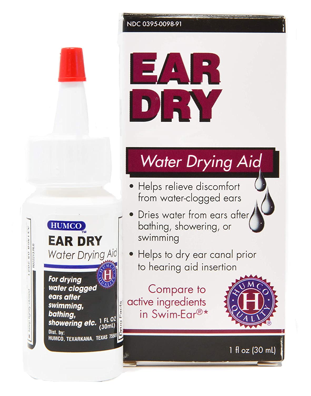 Humco Ear Dry - Ear Drops For Swimmers - 1 oz - ePothex