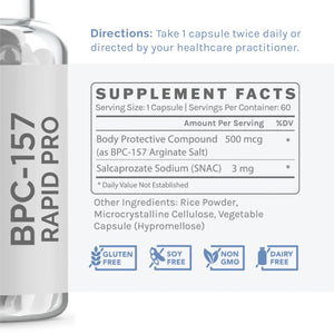 Infiniwell - BPC-157 Rapid Pro 500mg (Rapid Release) 60 Capsules - ePothex