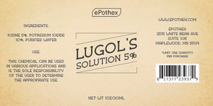 Lugol's Solution of Iodine 5% - 30ml