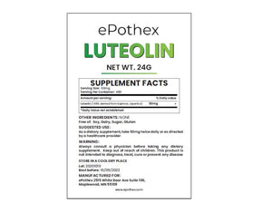 Pure Luteolin Powder 24 Grams - Brain and Nervous System Support - ePothex