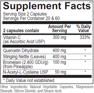 Natural D-Hist 120 count - Ortho Molecular Products - ePothex