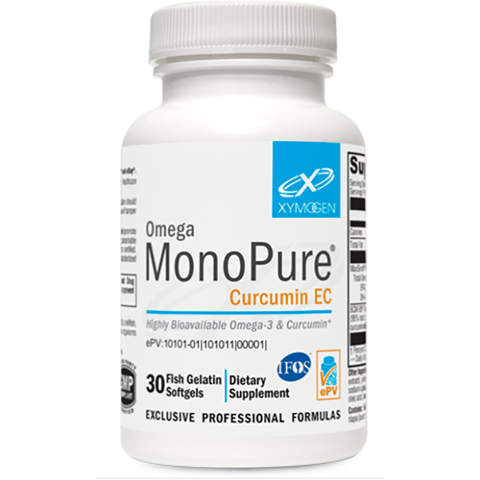 Xymogen Omega MonoPure Curcumin EC 30 Softgels - ePothex