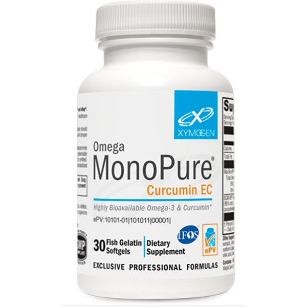 Xymogen Omega MonoPure Curcumin EC 30 Softgels ePothex