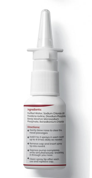 1% Povidone Iodine Nasal Spray - 30ml