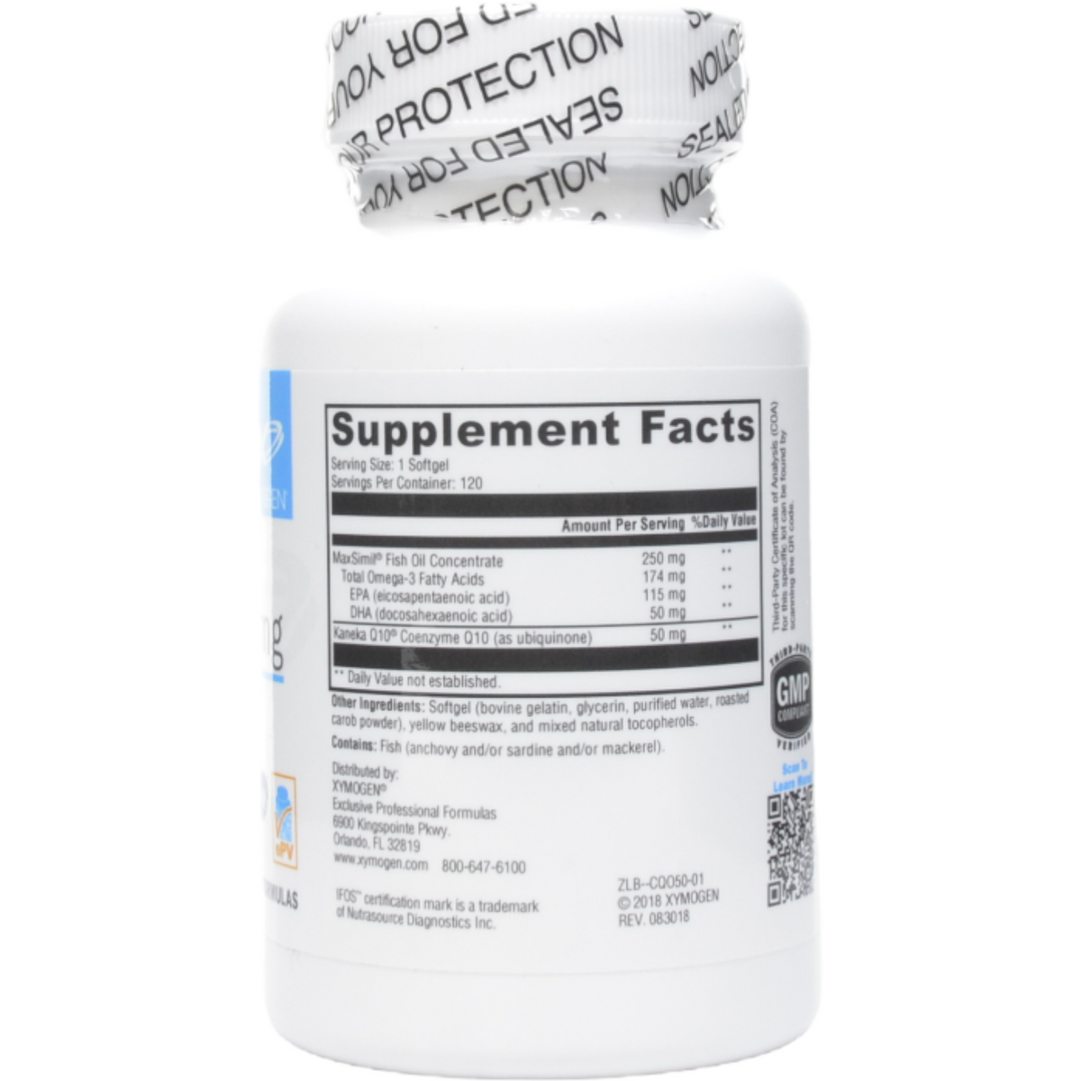 Xymogen CoQmax Omega 50 mg