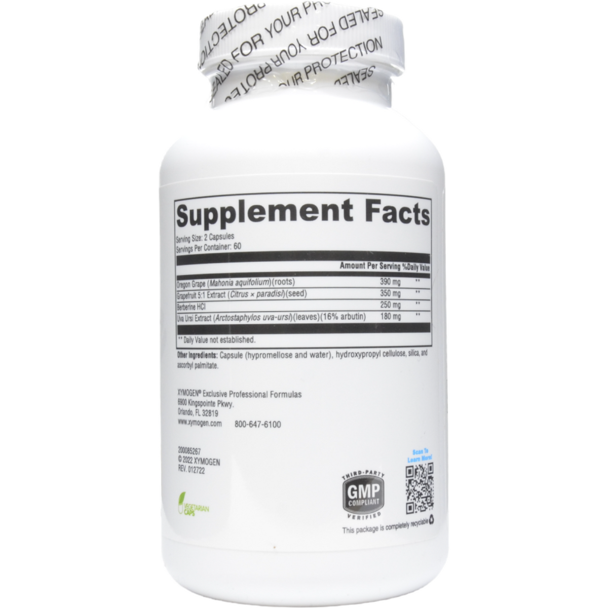 Xymogen Berbemycin 120 Capsules