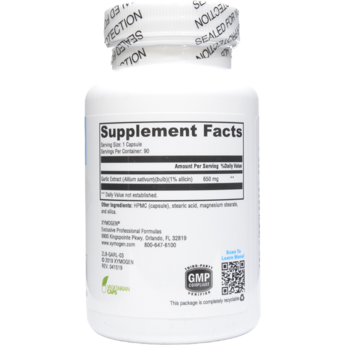 Xymogen GarliX 90 Capsules