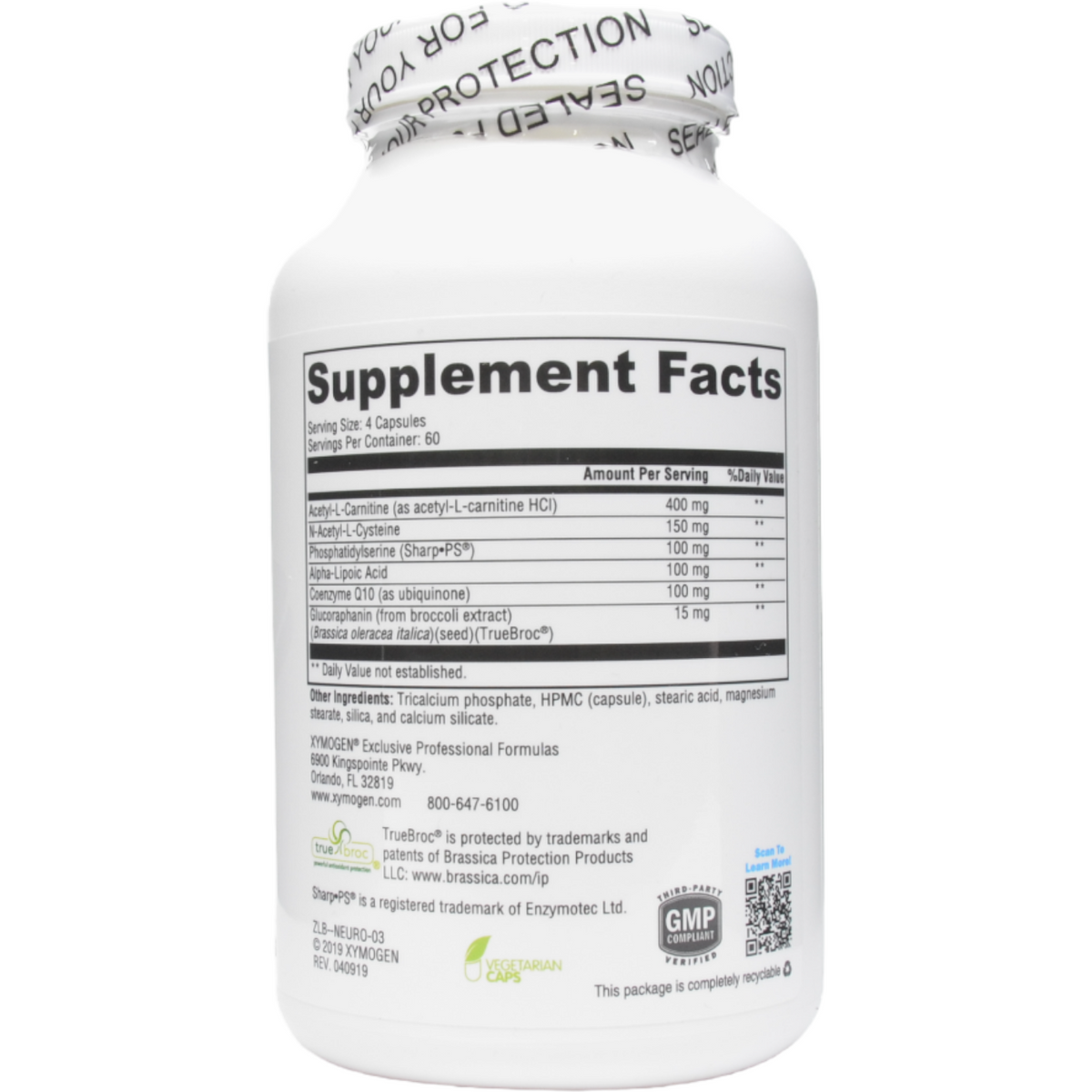 Xymogen NeuroActives BrainSustain - ePothex