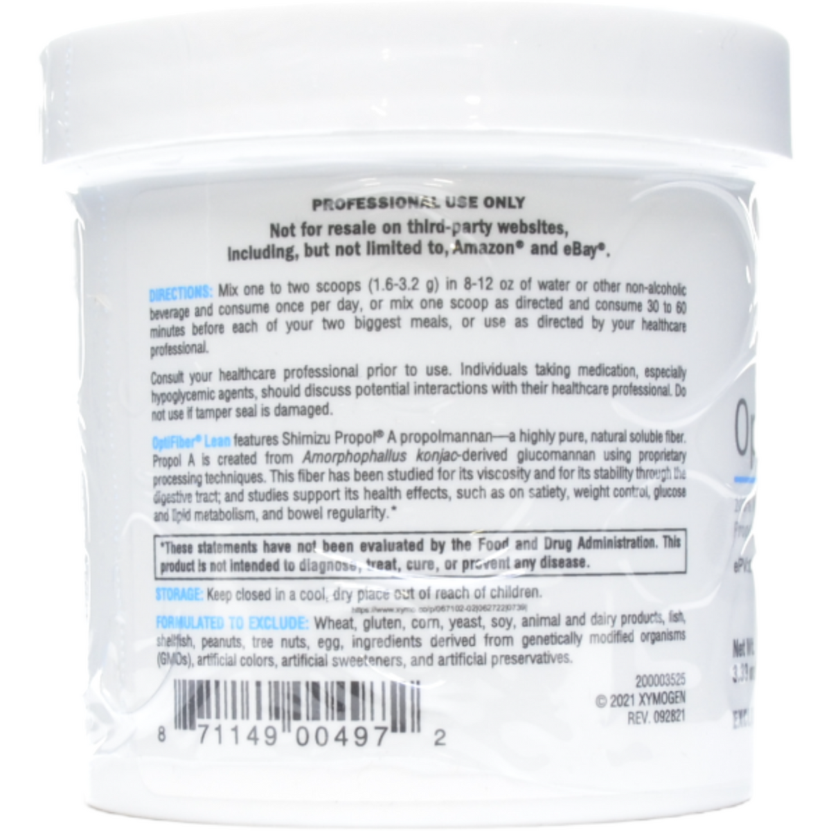 Xymogen OptiFiber Lean - ePothex