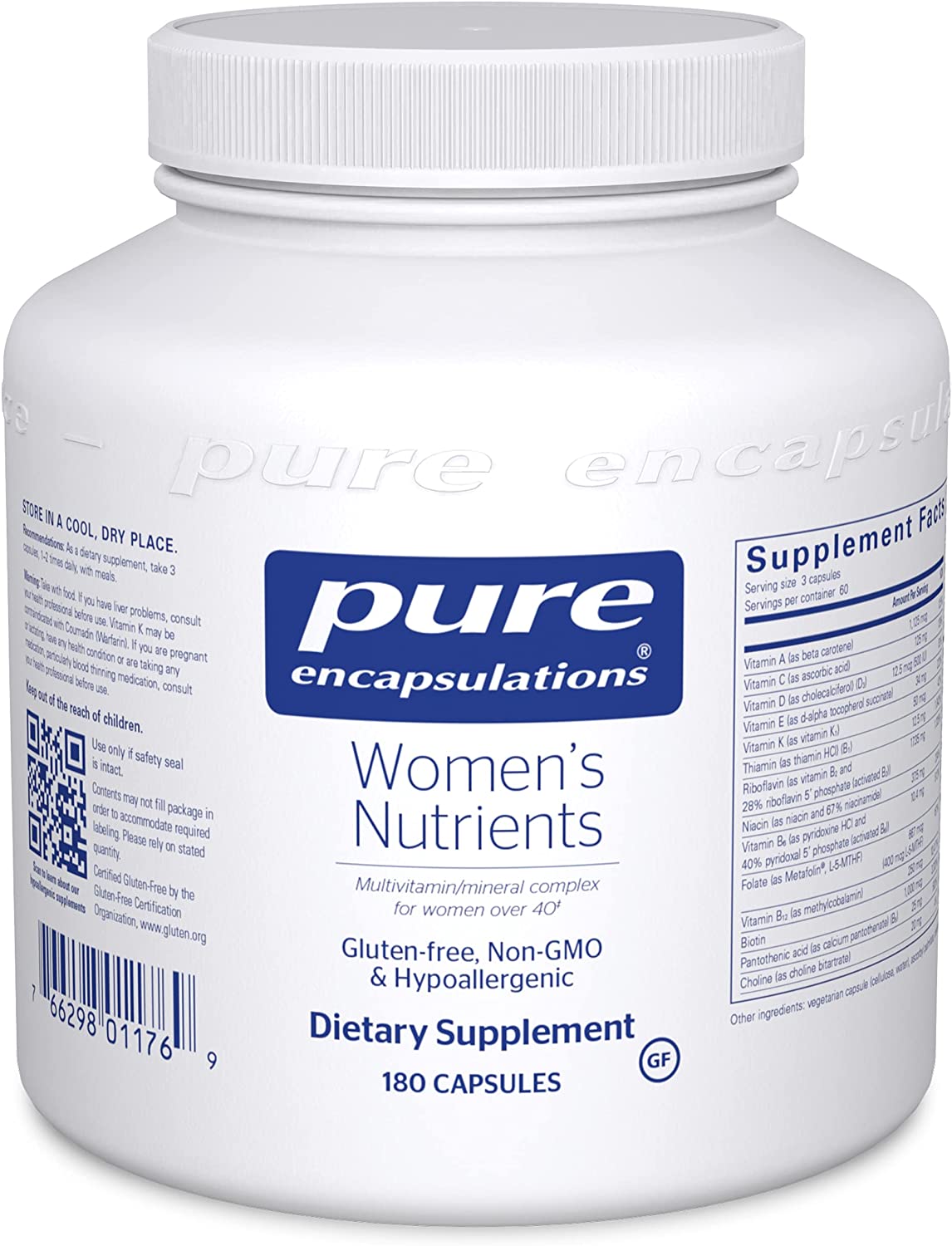Pure Encapsulations Women's Nutrients - 180 Capsules - ePothex