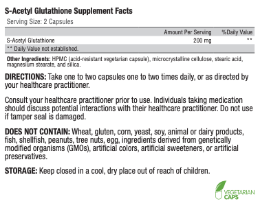 Xymogen S-Acetyl Glutathione - ePothex