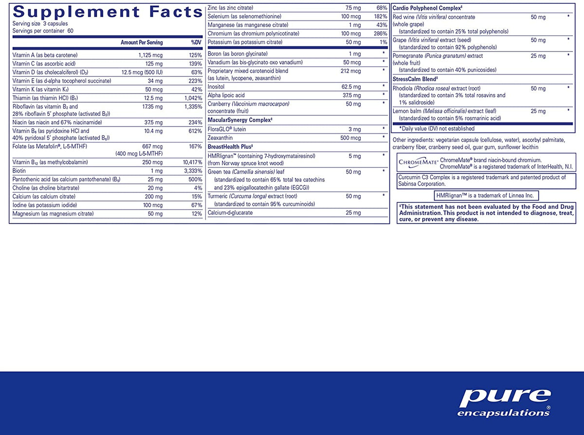 Pure Encapsulations Women's Nutrients - 180 Capsules - ePothex