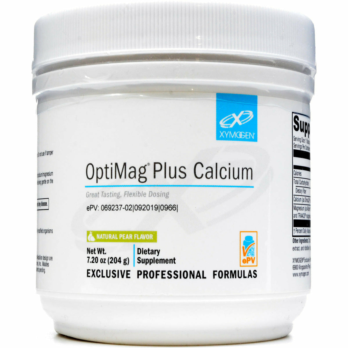 Xymogen OptiMag Plus Calcium Pear 30 Servings ePothex