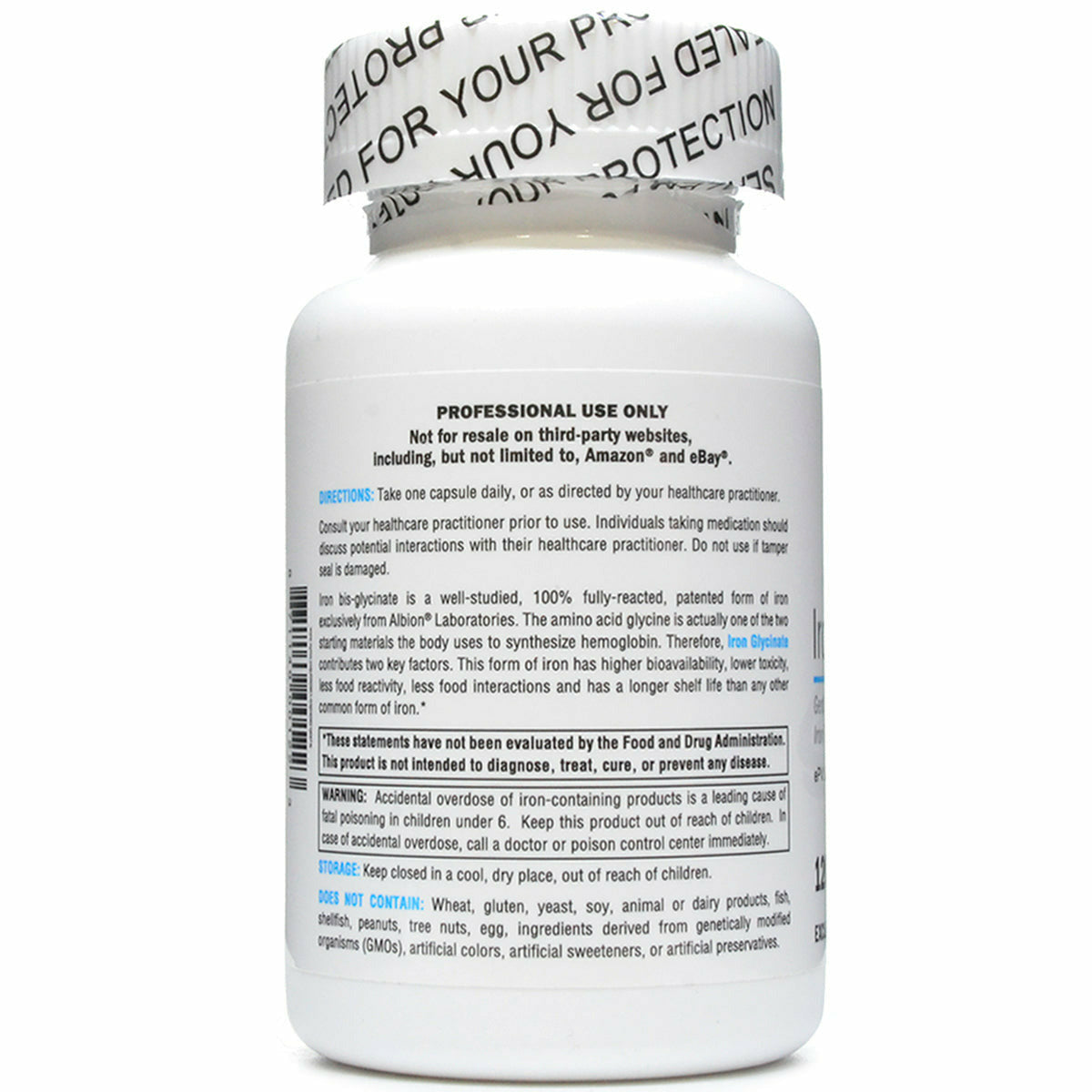 Xymogen Iron Glycinate 120 Capsules ePothex