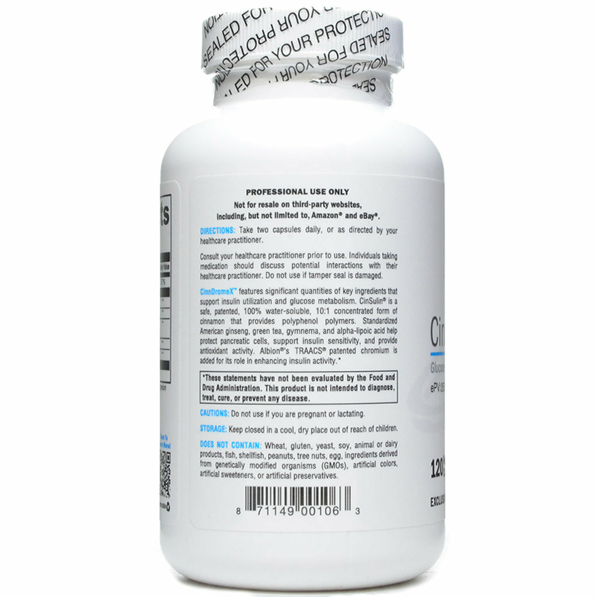 Xymogen CinnDromeX 120 Capsules - ePothex