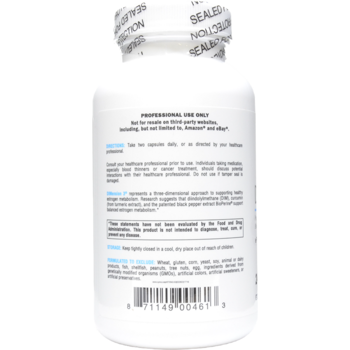 Xymogen DIMension 3 240 capsules- ePothex