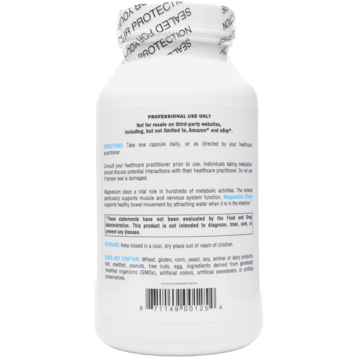 Xymogen Magnesium citrate directions - ePothex